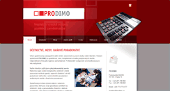 Desktop Screenshot of prodimo.cz
