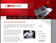 Tablet Screenshot of prodimo.cz